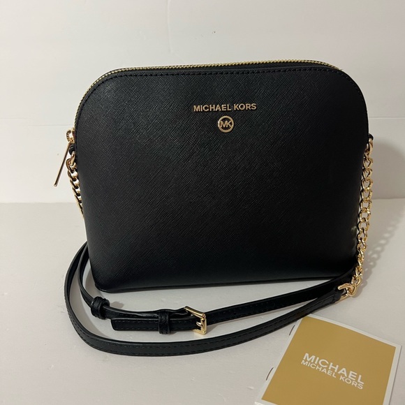 NWT MICHAEL KORS LEATHER CINDY DOME CROSSBODY BAG - Picture 6 of 10